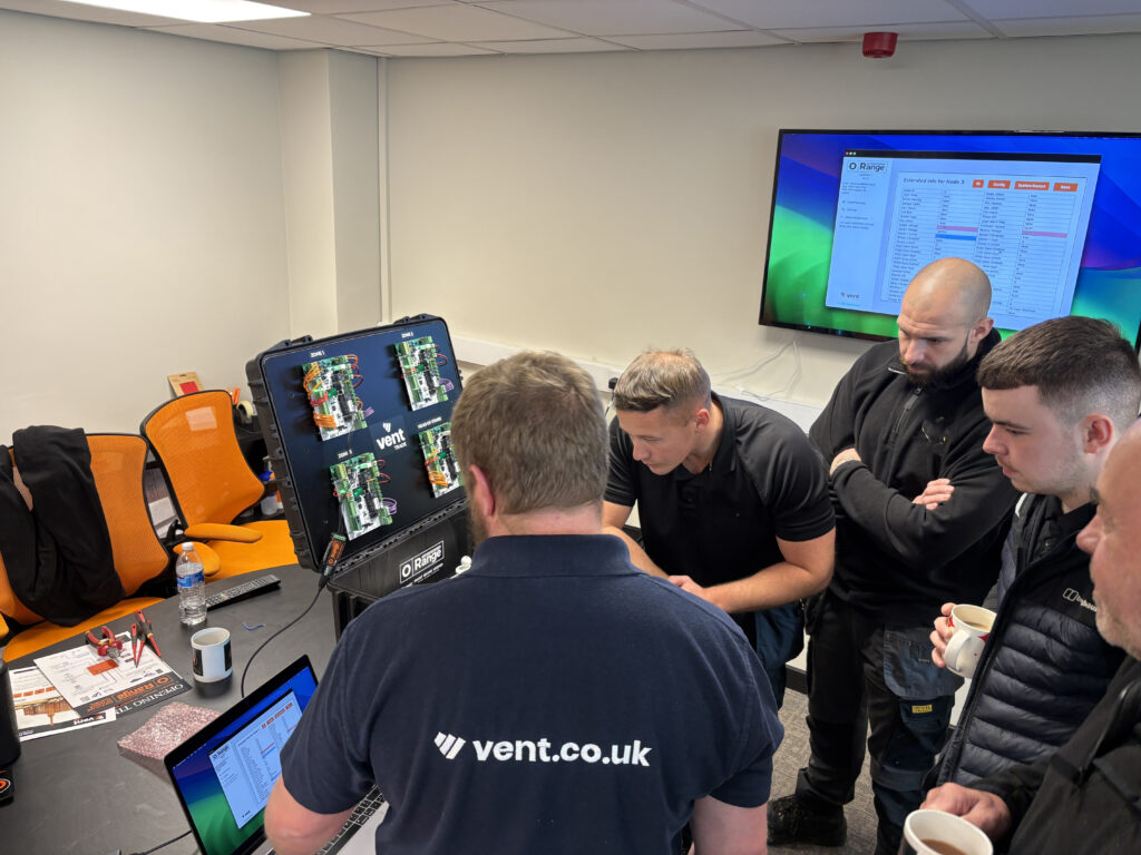 Practical training with smoke control hardware