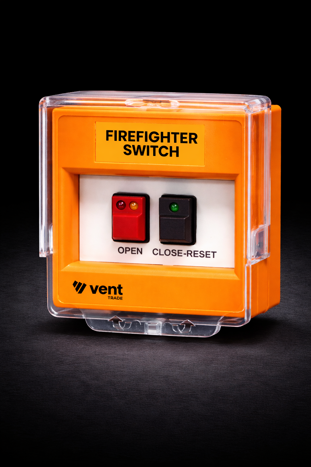 O Range firefighter override switch for smoke ventilation